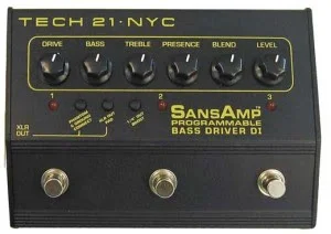 Tech 21 SansAmp Bass Driver DI Pedalのスイッチ修理